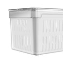 Organizador de Geladeira com Cesto Clear Fresh 5l Natural - Martiplast
