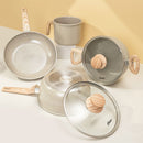 Jogo de Panelas Marble Edition 4 Peças Cinza Claro - Oster