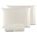 Conjunto de Lençóis QUEEN 3 Peças - 400 Fios Micropercale com Ponto Palito