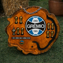 Tábua Rústica Personalizada - Grêmio + Kit Churrasco Personalizado