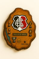 Tábua Rústica Personalizada - Santa Cruz + Kit Churrasqueiro (Cópia)