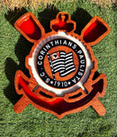 Tábua Rústica Personalizada - Corinthias + Kit Churrasco Personalizado