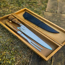 Tábua Rústica Personalizada - Chapecoense + Kit Churrasqueiro