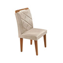 Mesa de Jantar Alvorada 180 cm com 6 Cadeiras Rufato – MDF e Vidro