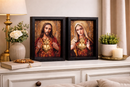 Quadro Os Sagrados Corações de Jesus e Maria – Kit com 2 Peças